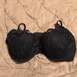 VS Very Sexy Balconet black lace bra.